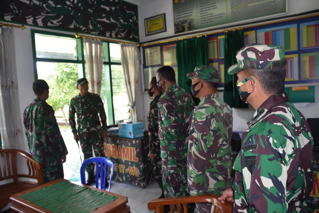 Danrem 073/MKT Berkunjung Ke Koramil 06/Penawangan Kodim 0717/Purwodadi